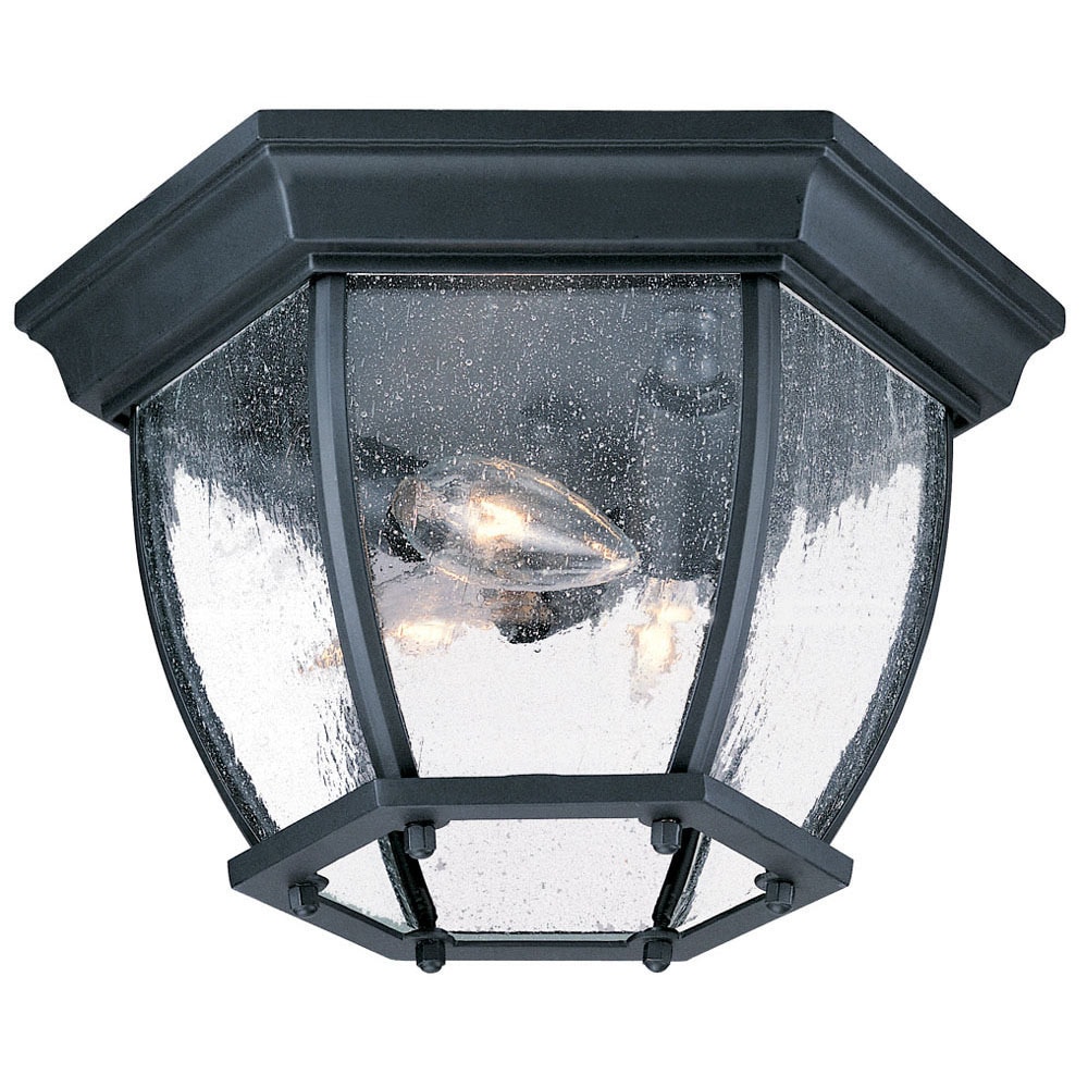 Black AFX Lighting OCFW70050LBK Frosted Glass Outdoor LED Flush Light Fixture Black AFX Lighting OCFW70050LBK Frosted Glass Outdoor LED Flush Light Fixture